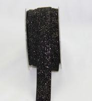 Green Tara - 25mm Velvet Glitter Black